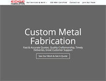 Tablet Screenshot of edgefabinc.com